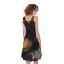 Watercolor Libra Zodiac Sign Print Sleeveless Knee Length Dress