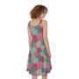 Yarn Balls Pattern Print Sleeveless Knee Length Dress