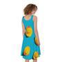 Yellow Rubber Ducks Print Sleeveless Knee Length Dress