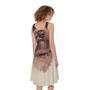 Yorkshire Terrier Portrait Print Sleeveless Knee Length Dress