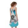 Yorkshire Terrier With Sunglasses Print Sleeveless Knee Length Dress