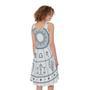 Zodiac Astrology Signs Print Sleeveless Knee Length Dress