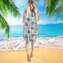 Aesthetic Tropical Pig Long Sleeve Midi Dress