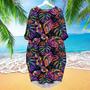 Awesome Multicolor Tropical Seamless Long Sleeve Midi Dress