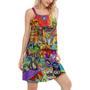 Cat Prom Lets Go Down Street Celebrate The Mardi Gras Festival - Women's Sleeveless Cami Dress