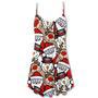 Christmas Cutie Santa And Reindeer Funny Style - V-Neck Sleeveless Cami Dress