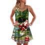 Christmas Merry Fishmasand A Happy New Reel - V-Neck Sleeveless Cami Dress