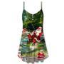 Christmas Merry Fishmasand A Happy New Reel - V-Neck Sleeveless Cami Dress