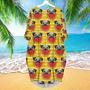 Funny Pug In Sunglasses Eating Watermelon Long Sleeve Midi Dress