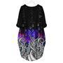 Galaxy Octopus Long Sleeve Midi Dress