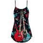 Guitar All I Need Is Playing Music - V-Neck Sleeveless Cami Dress