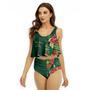 Half Side Jameson Watermelon Ruffled Vest Swimsuit