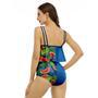 Half Side Michelob Ultra Watermelon Ruffled Vest Swimsuit