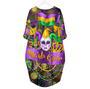 Happy Mardi Gras Aloha Long Sleeve Midi Dress