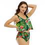 Heineken Watermelon Ruffled Vest Swimsuit