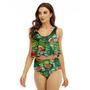 Heineken Watermelon Ruffled Vest Swimsuit