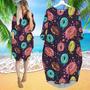 I Love Donuts Life Is Better Long Sleeve Midi Dress