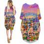 It's 5 O'clock Somewhere Parrot Beach Party Pink Long Sleeve Midi Dress