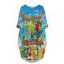 It's 5 O'clock Somewhere Parrot Tropical Long Sleeve Midi Dress