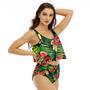 Jameson Watermelon Ruffled Vest Swimsuit