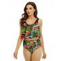 Lagunitas Watermelon Ruffled Vest Swimsuit