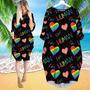 Love Is A Human Right LGBT Long Sleeve Midi Dress