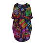 Neon Mexican Party Cinco De Mayo Long Sleeve Midi Dress