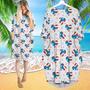 Of July Puerto Rico Heart Flag Independence Day Long Sleeve Midi Dress