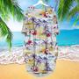 Palm Tree Island Tropical Beach Long Sleeve Midi Dress