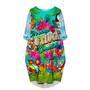 Parrots It's Five O'clock Somewhere Margarita Cocktails Tropical Long Sleeve Midi Dress