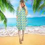 Pickleball Blue Nature Long Sleeve Midi Dress