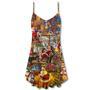 Santa Christmas Happy Holiday Season Of Joy - V-Neck Sleeveless Cami Dress