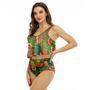 Shiner Bock Watermelon Ruffled Vest Swimsuit