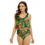 Sierra Nevada Watermelon Ruffled Vest Swimsuit