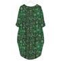 St Patrick's Day Green Beer Shamrock Long Sleeve Midi Dress