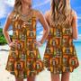 Star Wars Tiki Art Funny - V-Neck Sleeveless Cami Dress