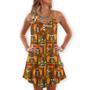 Star Wars Tiki Art Funny - V-Neck Sleeveless Cami Dress