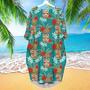 Tiki Mask Aloha Long Sleeve Midi Dress