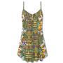 Tiki Tradition Tribal Mask And Coconut Tropical - V-Neck Sleeveless Cami Dress