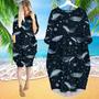 Wales Night Space Sky Stars Long Sleeve Midi Dress