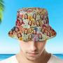 Custom Bucket Hat Face Unisex Fisherman Hat Colorful Summer Hat