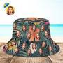 Custom Bucket Hat Unisex Face Bucket Hat Personalize Wide Brim Outdoor Summer Cap Hiking Beach Sports Hats Hawaiian Style Gift For Lover