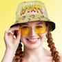 Custom Bucket Hat Unisex Face Bucket Hats Personalized Photo And Name Summer Yellow Hats