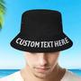 Custom Bucket Hat With Text Unisex Fisherman Hat Summer Hat