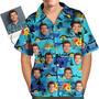 Custom Dog Face Hawaiian Shirt Custom Tropical Shirts Men's All Over Print Hawaiian Shirt