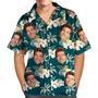 Custom Dog Face Hawaiian Shirt Funky Vintage Hawaiian Shirt Casual Button-Down Short Sleeve