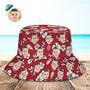 Custom Face All Over Print Tropical Flower Print Hawaiian Fisherman Hat Bucket Hat