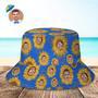 Custom Face Bucket Hat Unisex Personalised Photo Sunflower Summer Cap Colorful Hiking Beach Hats