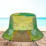 Custom Face Bucket Hat Unisex Personalized Wide Brim Outdoor Summer Hats Green Oil Painting Style