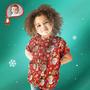 Custom Face Family Matching Hawaiian Outfit Christmas Pool Party Parent-Child Wears - Merry Christmas